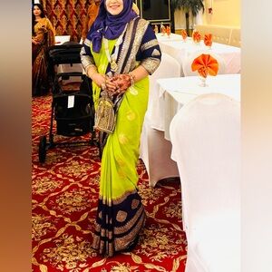 Indian party sari wedding saree with blouse